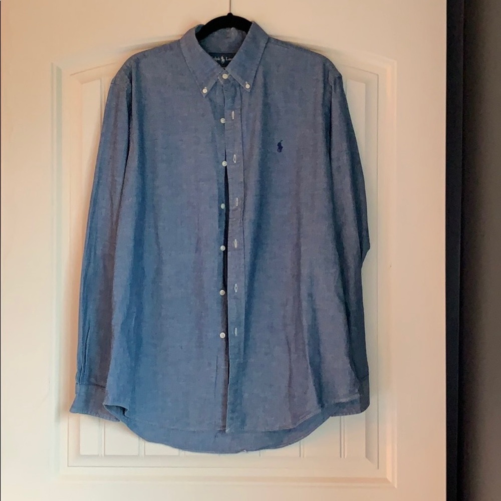 Ralph Lauren Men’s Denim Button down dress shirt